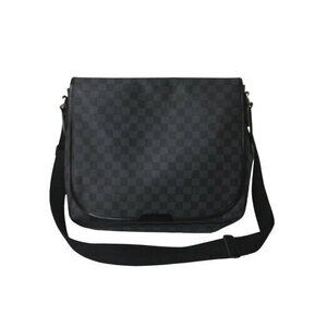 Louis Vuitton Daniel Shoulder Bag Damier Graphite Black